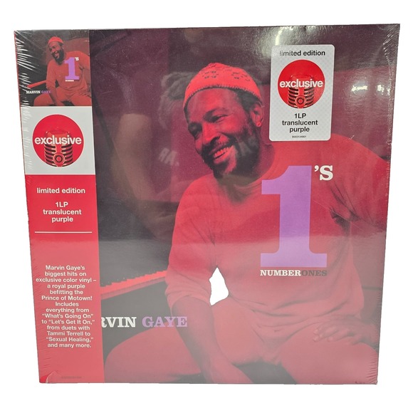 Marvin Gaye Number 1's Limited Edition Translucent Purple LP Vinyl Record Target - Picture 1 of 6